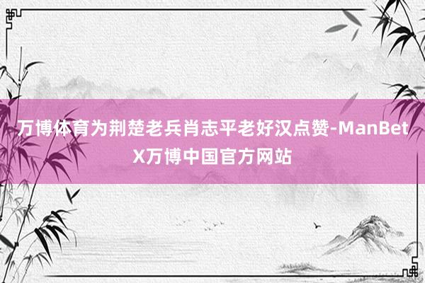 万博体育为荆楚老兵肖志平老好汉点赞-ManBetX万博中国官方网站