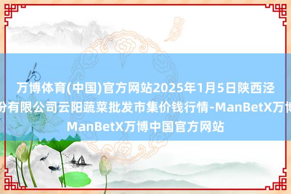 万博体育(中国)官方网站2025年1月5日陕西泾云当代农业股份有限公司云阳蔬菜批发市集价钱行情-ManBetX万博中国官方网站