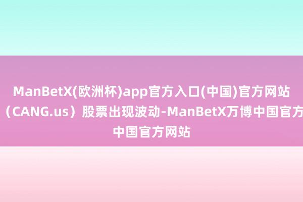 ManBetX(欧洲杯)app官方入口(中国)官方网站灿谷（CANG.us）股票出现波动-ManBetX万博中国官方网站