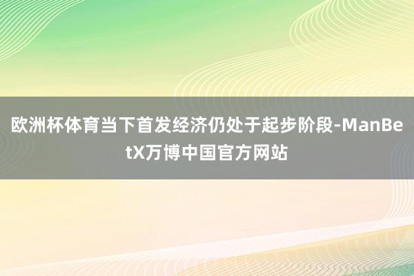 欧洲杯体育当下首发经济仍处于起步阶段-ManBetX万博中国官方网站