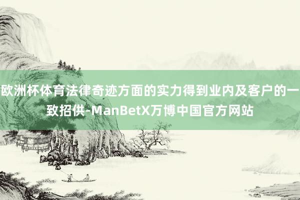 欧洲杯体育法律奇迹方面的实力得到业内及客户的一致招供-ManBetX万博中国官方网站