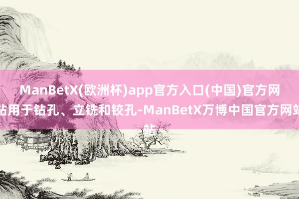 ManBetX(欧洲杯)app官方入口(中国)官方网站用于钻孔、立铣和铰孔-ManBetX万博中国官方网站