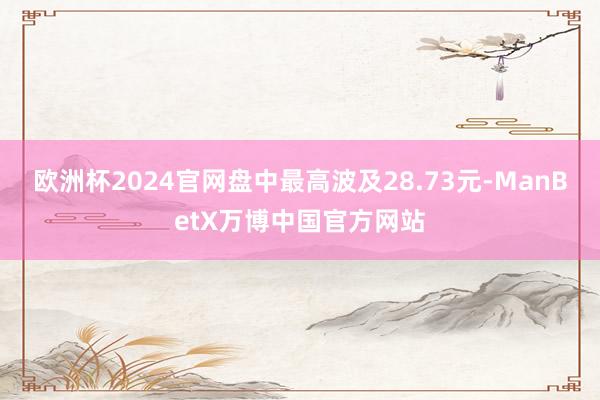 欧洲杯2024官网盘中最高波及28.73元-ManBetX万博中国官方网站