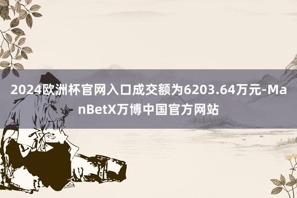 2024欧洲杯官网入口成交额为6203.64万元-ManBetX万博中国官方网站